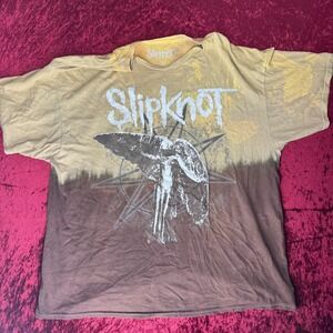 Slipknot T-Shirt Mens XL Multi Angel Dip-Dye Iowa Mask Y2K Short Sleeve Pullover